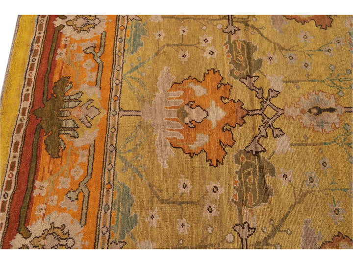 Vintage Donegal Arts & Crafts style Rug 10 X 13