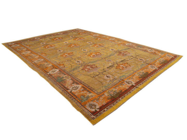 Vintage Donegal Arts & Crafts style Rug 10 X 13