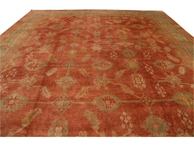 New  Modern Oushak wool Rug 14 X 19