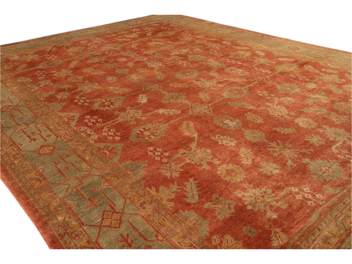 New  Modern Oushak wool Rug 14 X 19