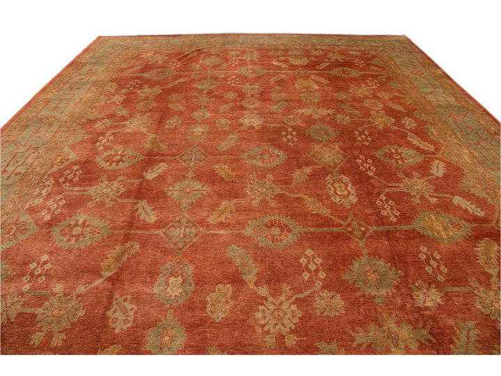 New  Modern Oushak wool Rug 14 X 19