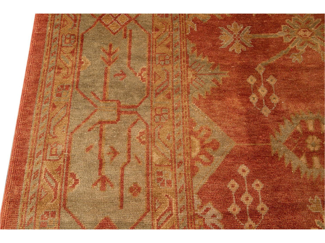 New  Modern Oushak wool Rug 14 X 19