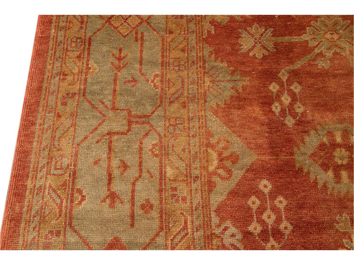 New  Modern Oushak wool Rug 14 X 19