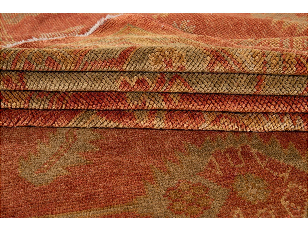 New  Modern Oushak wool Rug 14 X 19