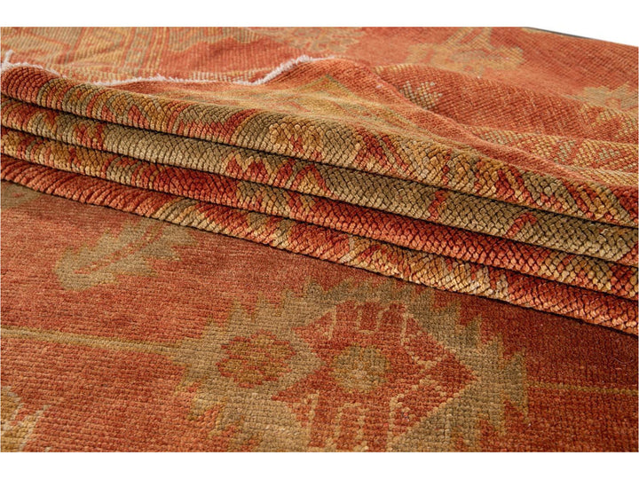 New  Modern Oushak wool Rug 14 X 19