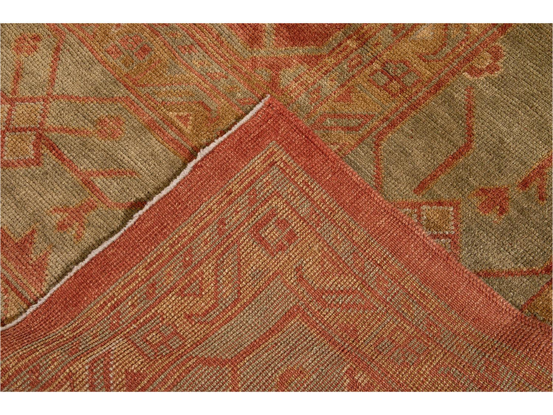 New  Modern Oushak wool Rug 14 X 19