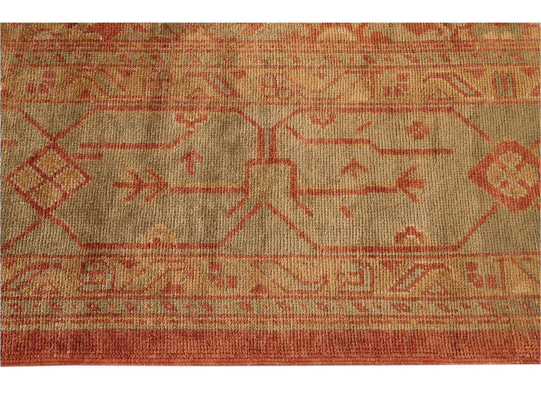 New  Modern Oushak wool Rug 14 X 19