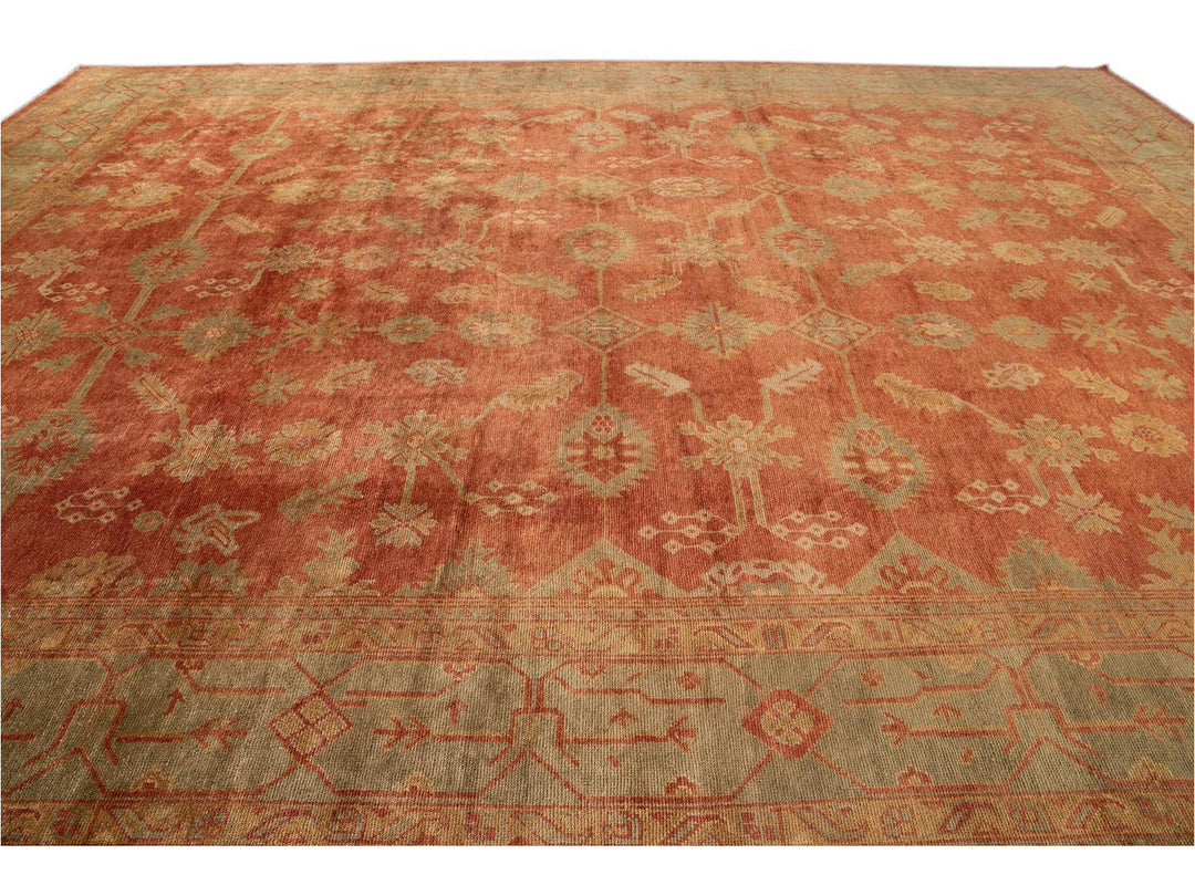 New  Modern Oushak wool Rug 14 X 19
