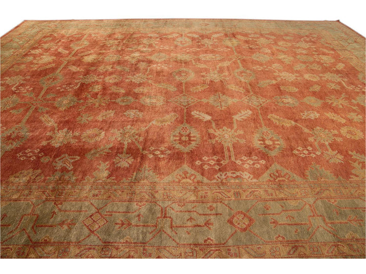 New  Modern Oushak wool Rug 14 X 19