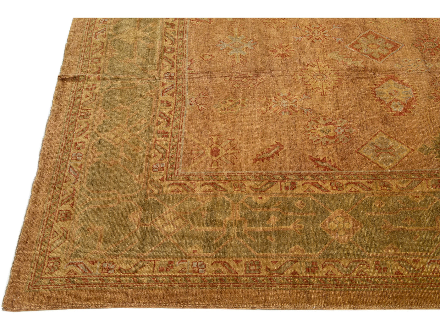 Modern Oushak Wool Rug 14 X 20