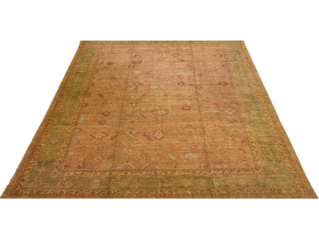 Modern Oushak Wool Rug 14 X 20