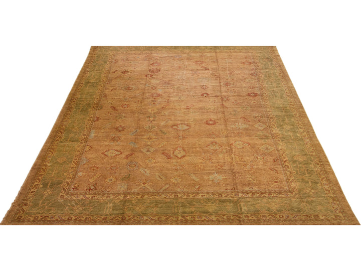 Modern Oushak Wool Rug 14 X 20