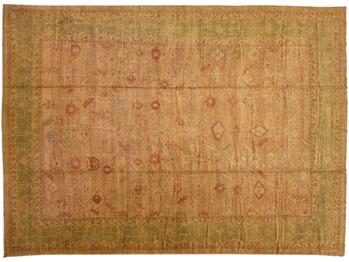 Modern Oushak Wool Rug 14 X 20