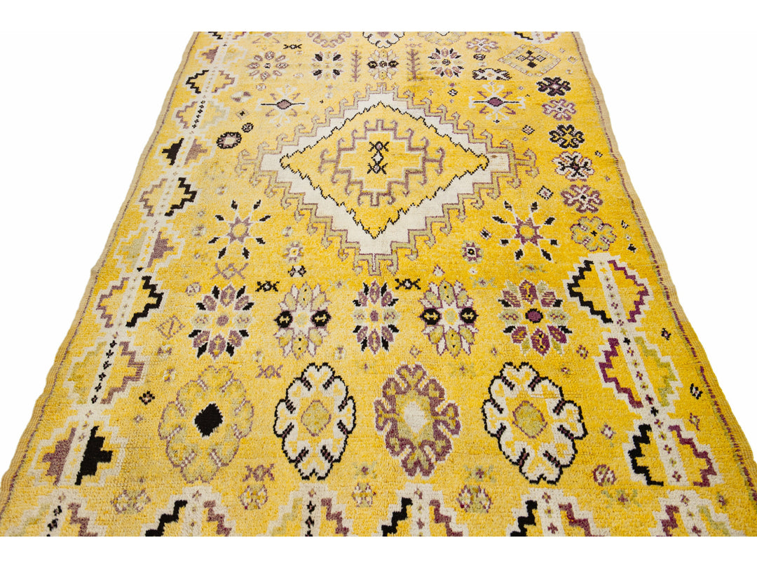 Vintage Moroccan Wool Rug 5 X 12