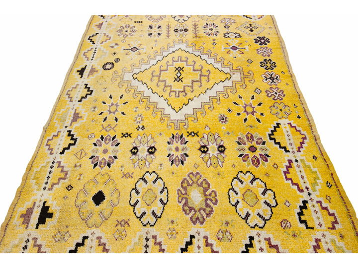 Vintage Moroccan Wool Rug 5 X 12