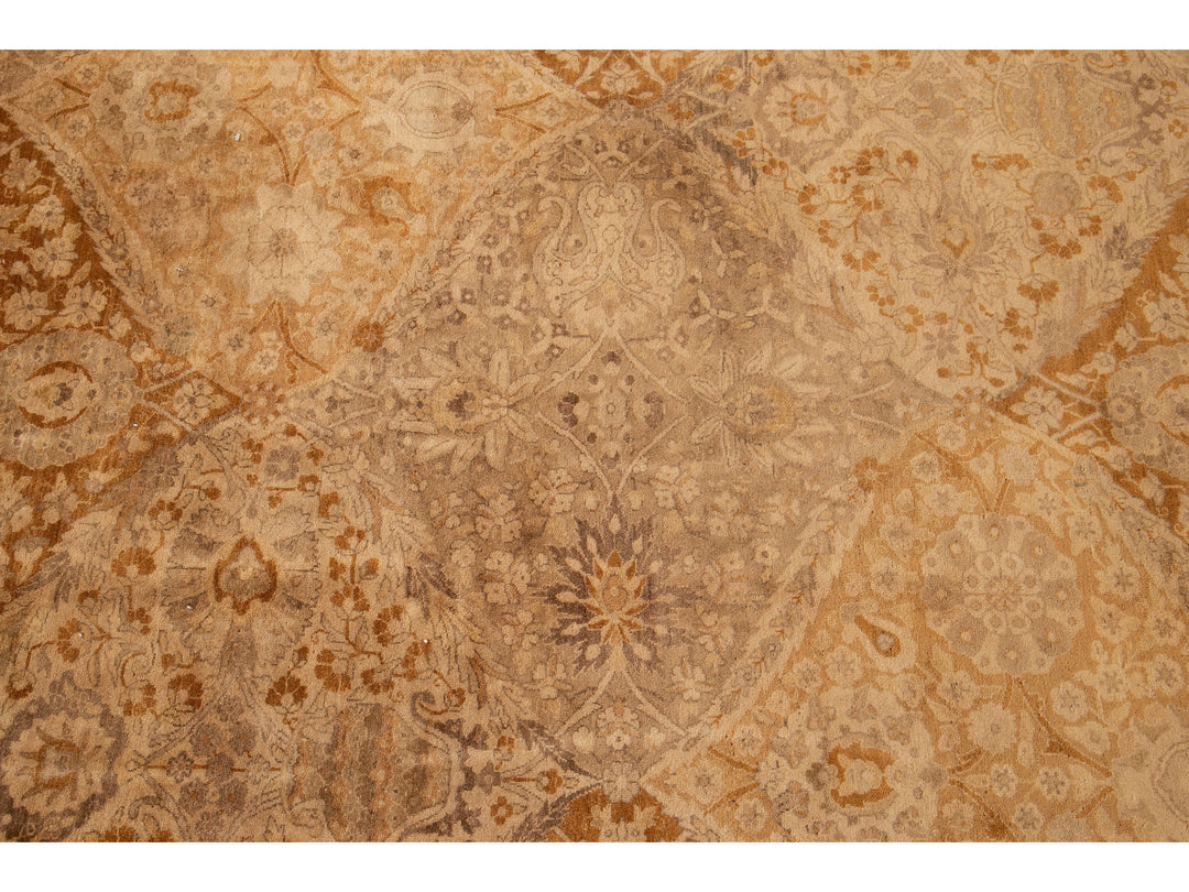 Antique Tabriz Persian Wool Rug  12 X 19