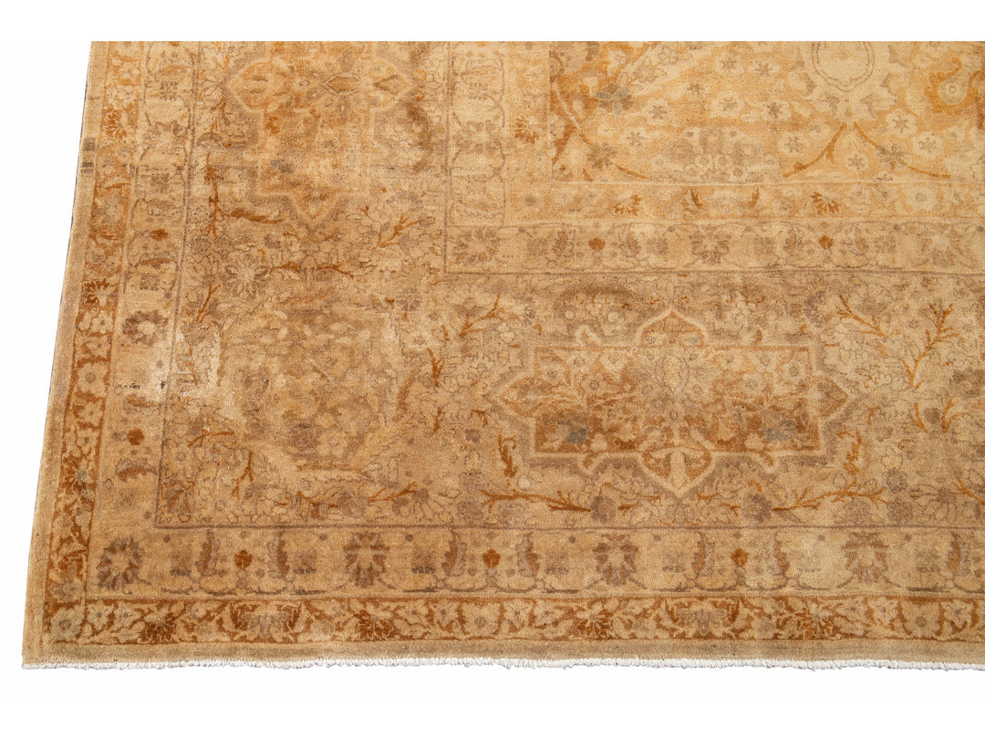 Antique Tabriz Persian Wool Rug  12 X 19