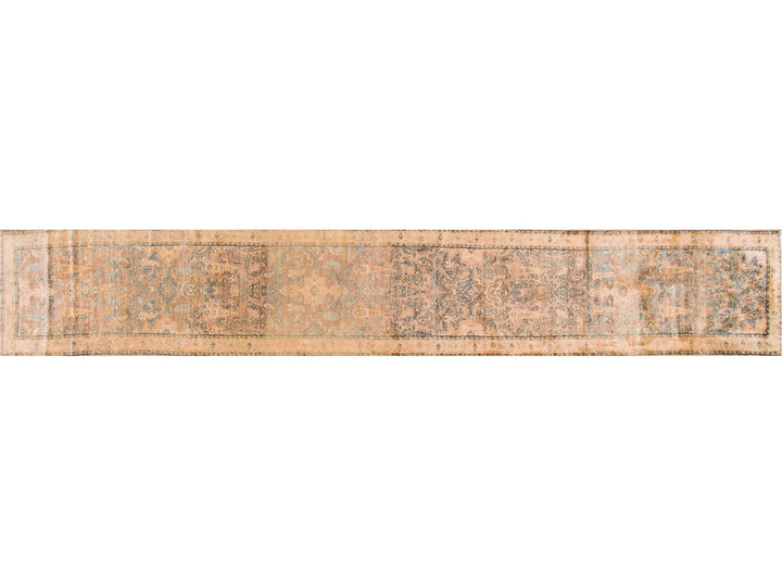 Early 20th Century Antique Persian Kerman Wool Runner, 3 X 21