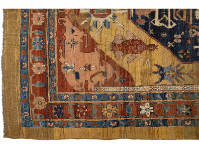 Vintage Bakshaish Wool Rug 7 X 11