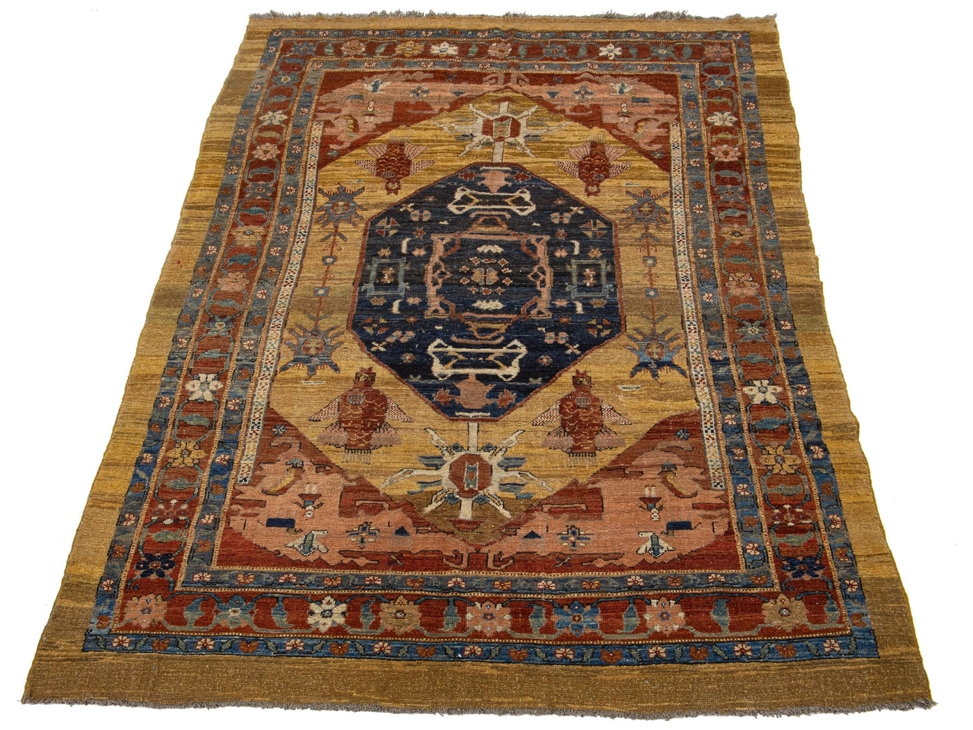 Vintage Bakshaish Wool Rug 7 X 11