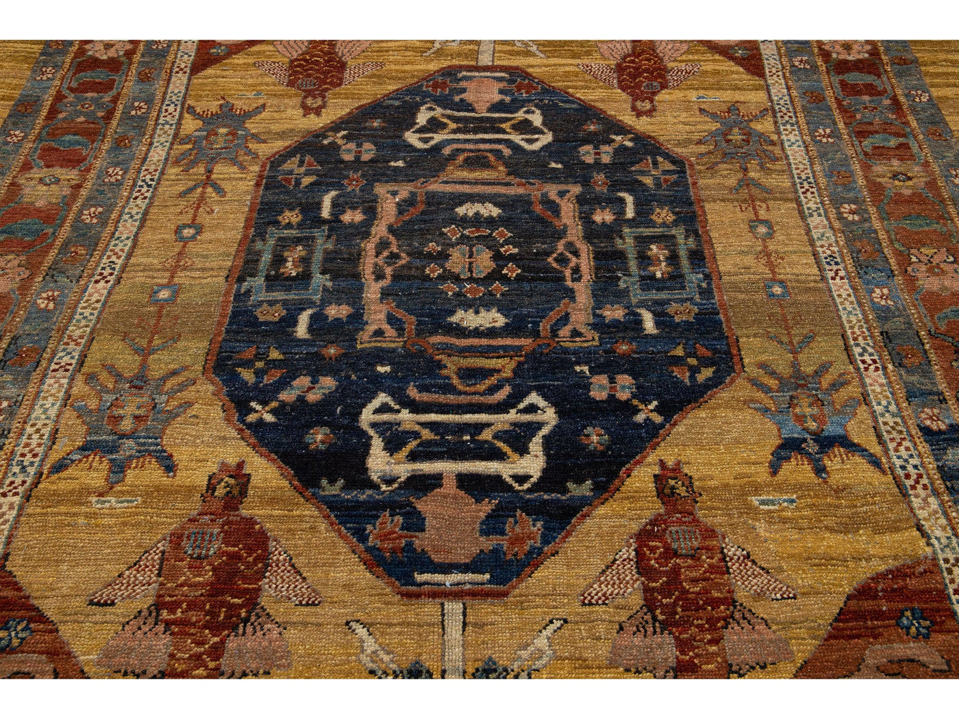 Vintage Bakshaish Wool Rug 7 X 11