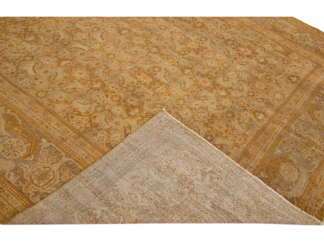 Antique Sultanabad Wool Rug 11 X 14