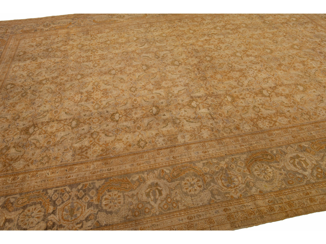 Antique Sultanabad Wool Rug 11 X 14
