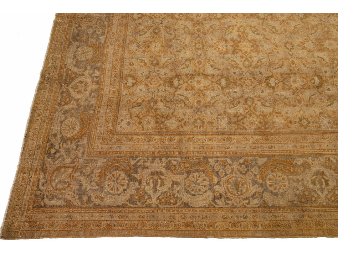 Antique Sultanabad Wool Rug 11 X 14