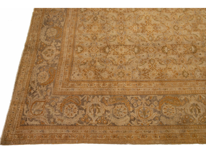Antique Sultanabad Wool Rug 11 X 14