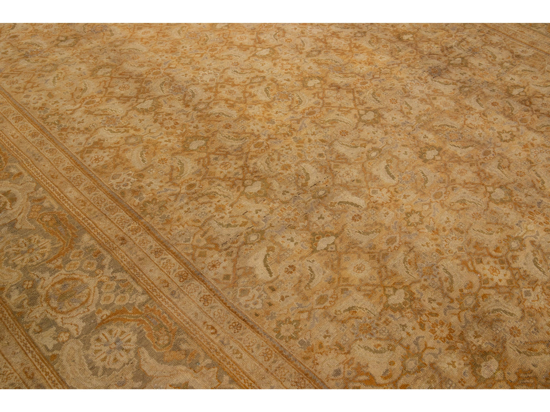 Antique Sultanabad Wool Rug 11 X 14