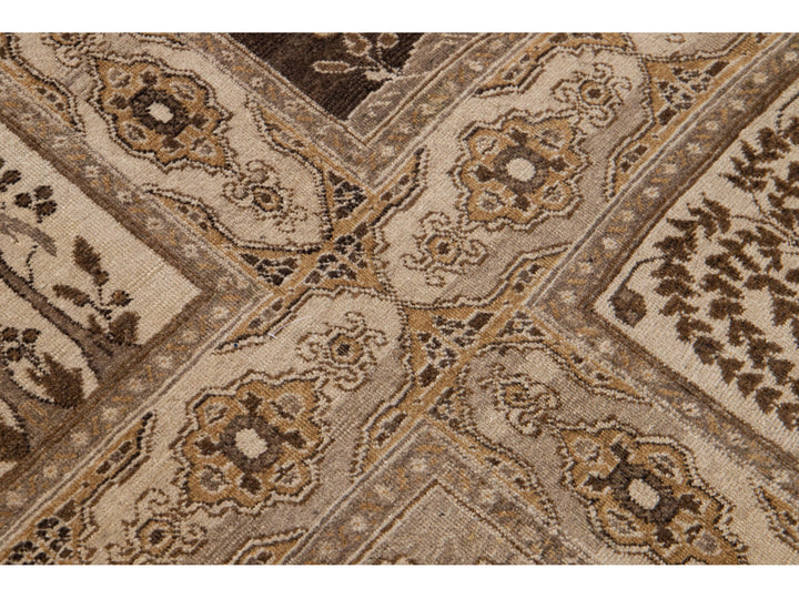 Antique Tabriz Wool Rug 10 X 12