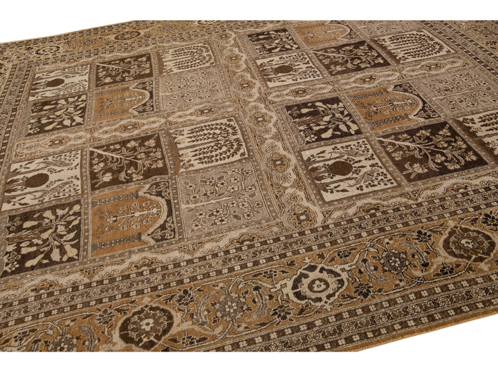 Antique Tabriz Wool Rug 10 X 12