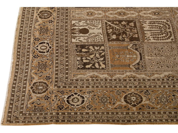 Antique Tabriz Wool Rug 10 X 12