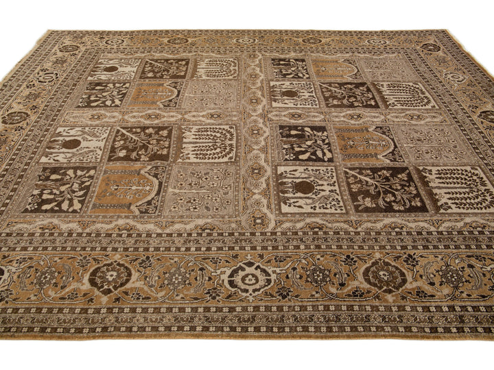 Antique Tabriz Wool Rug 10 X 12