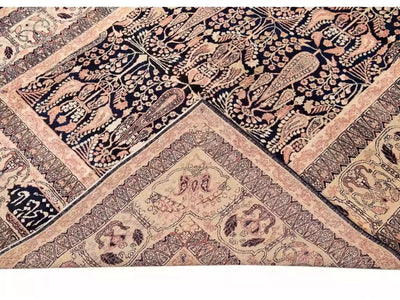 Antique Kerman Wool Rug 6 X 12