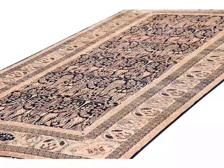 Antique Kerman Wool Rug 6 X 12
