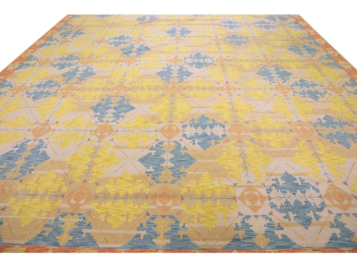 Modern Transitional Wool Rug 15 X 21