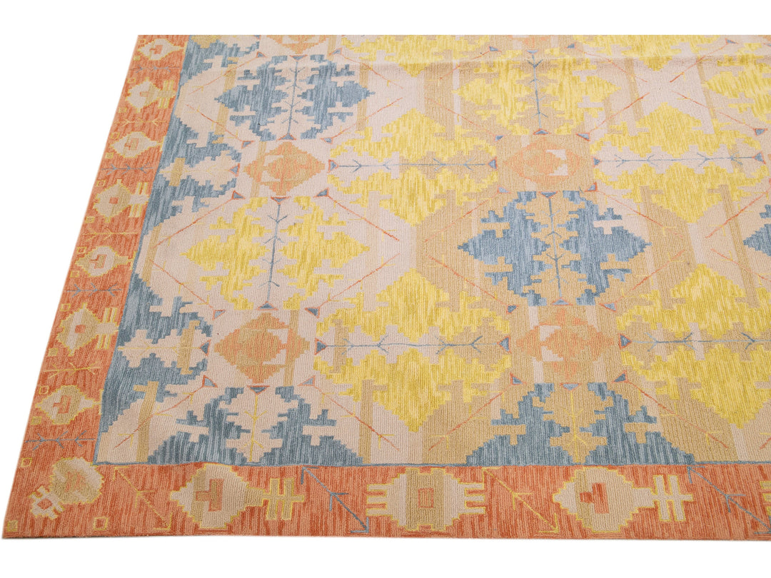 Modern Transitional Wool Rug 15 X 21