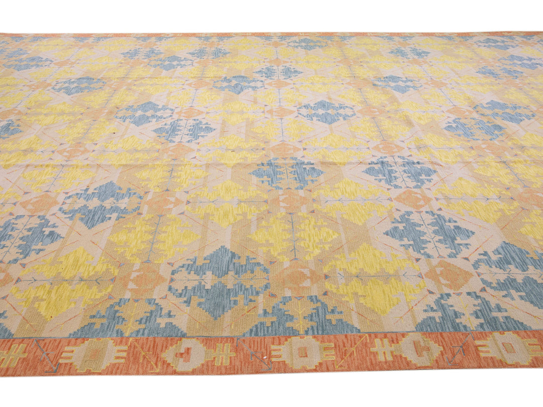 Modern Transitional Wool Rug 15 X 21