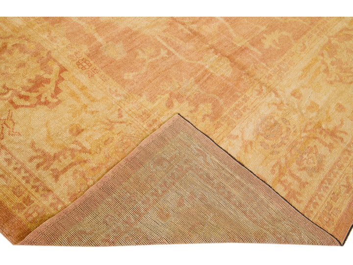 Modern Oushak Wool Rug 14 X 14