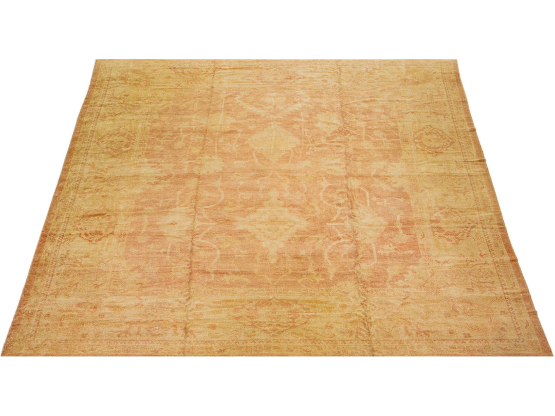 Modern Oushak Wool Rug 14 X 14