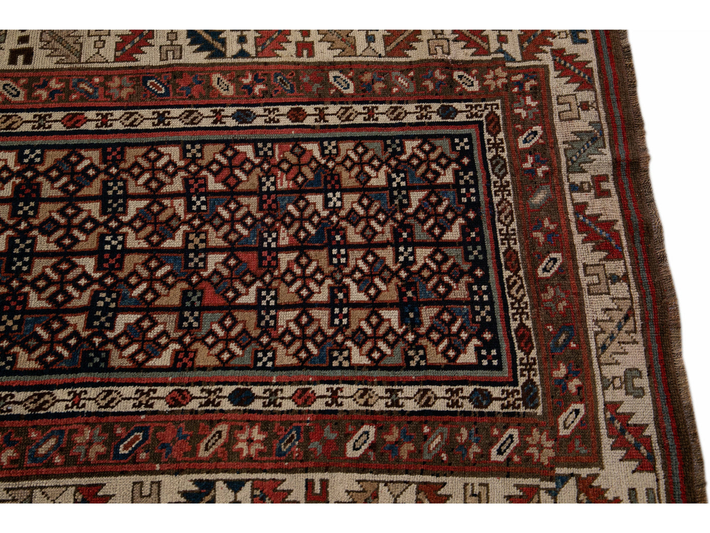 Antique Kurdish Wool Runner 3 X 11