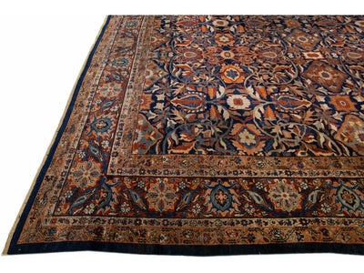 Antique Sultanabad Wool Rug 17 X 19