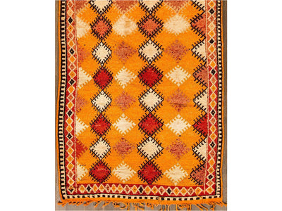 Vintage Moroccan Tribal Rug 5 X 12