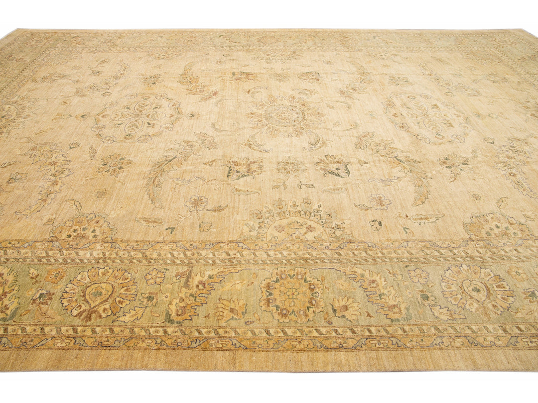 Modern Peshawar Wool Rug 12 X 17