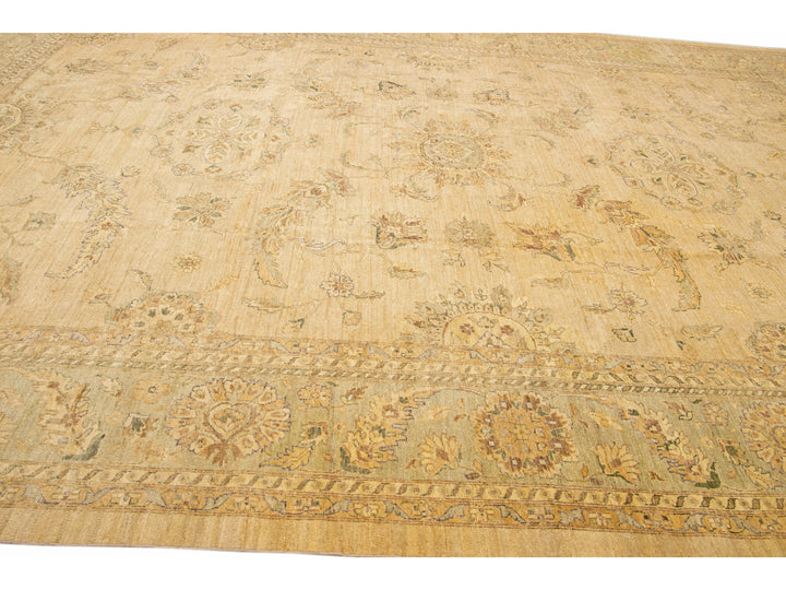 Modern Peshawar Wool Rug 12 X 17