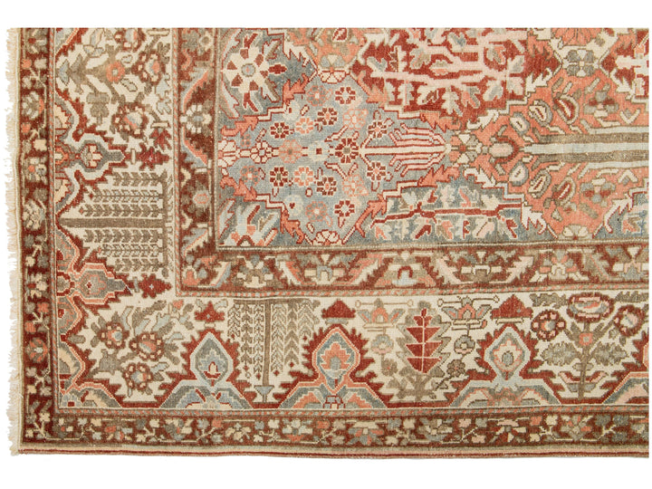 Antique Bakhtiari Wool Rug 11 X 13