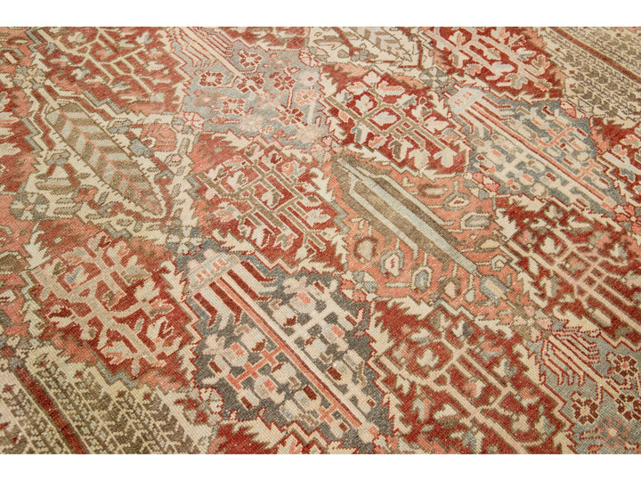 Antique Bakhtiari Wool Rug 11 X 13