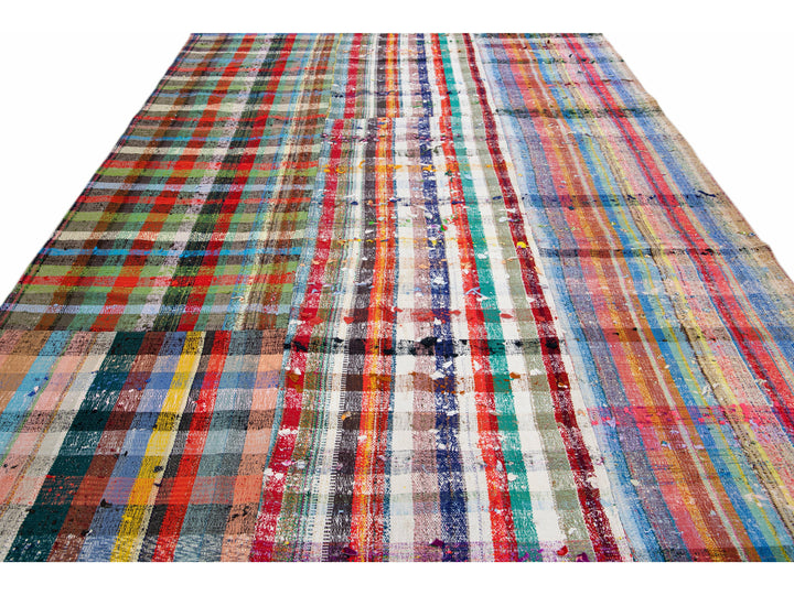 Vintage Kilim Wool Rug 8 X 12