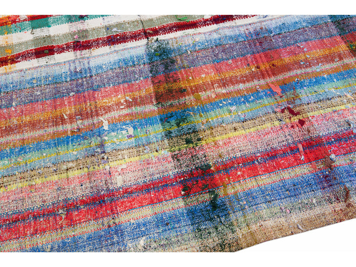 Vintage Kilim Wool Rug 8 X 12